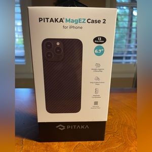 IPhone Pro Max 13 phone case, black, Pitaka MagEZ Case 2